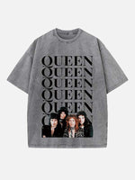 Queen Print Round Neck T-shirt