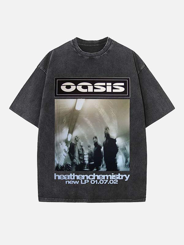Oasis Print Round Neck T-shirt