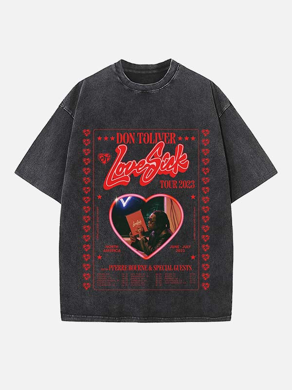 Don Toliver Print Round Neck T-shirt