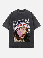 Billie Eilish Print Round Neck T-shirt
