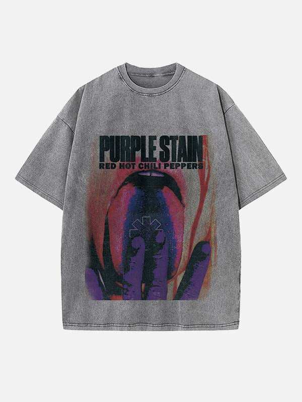 Red Hot Chili Peppers Print Round Neck T-shirt