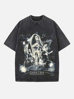 Shakira Print Round Neck T-shirt