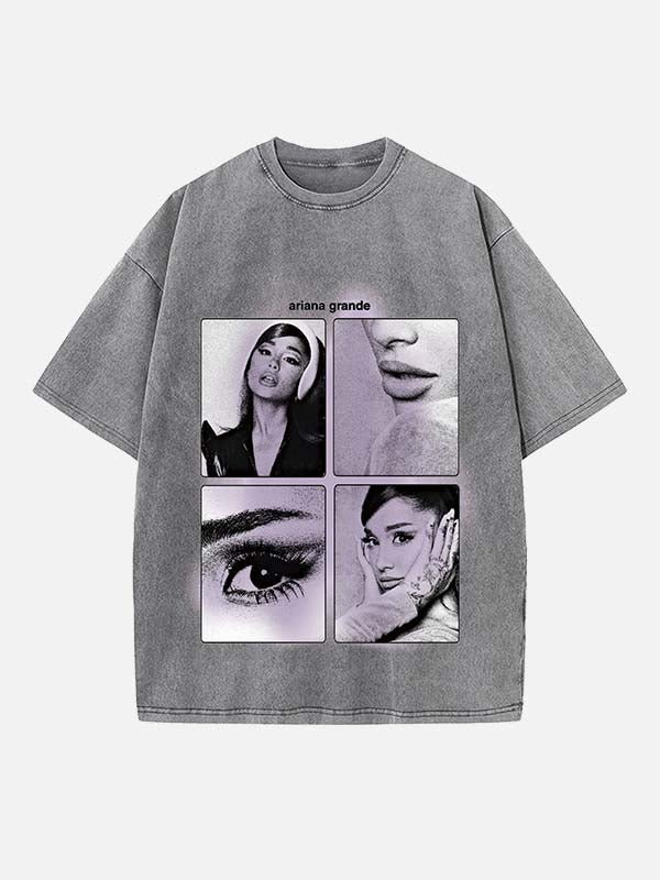 Ariana Grande Print Round Neck T-shirt