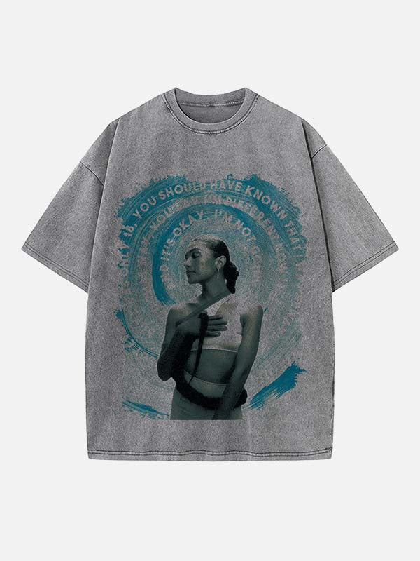 Olivia Dean Print Round Neck T-shirt