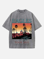 Eagles Print Round Neck T-shirt