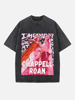 Chappell Roan Print Round Neck T-shirt