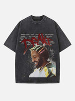 Drake Print Round Neck T-shirt