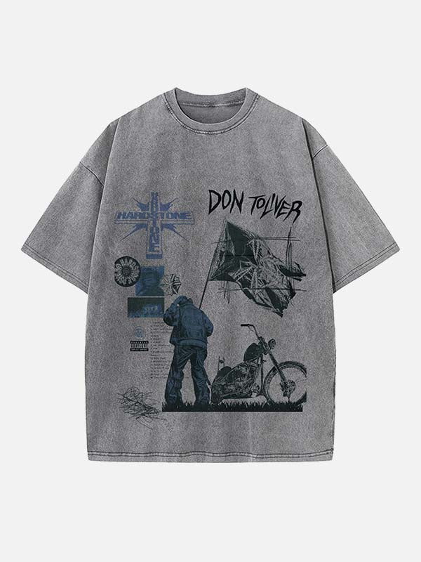 Don Toliver Print Round Neck T-shirt