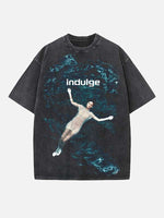 Rihanna Print Round Neck T-shirt