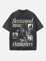 Fleetwood Mac Print Round Neck T-shirt