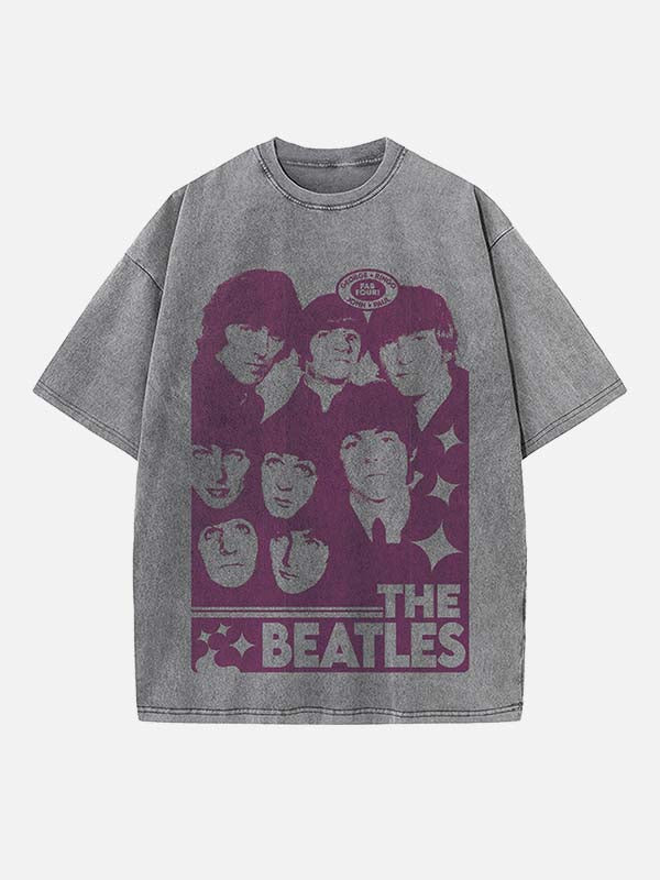 The Beatles Print Round Neck T-shirt