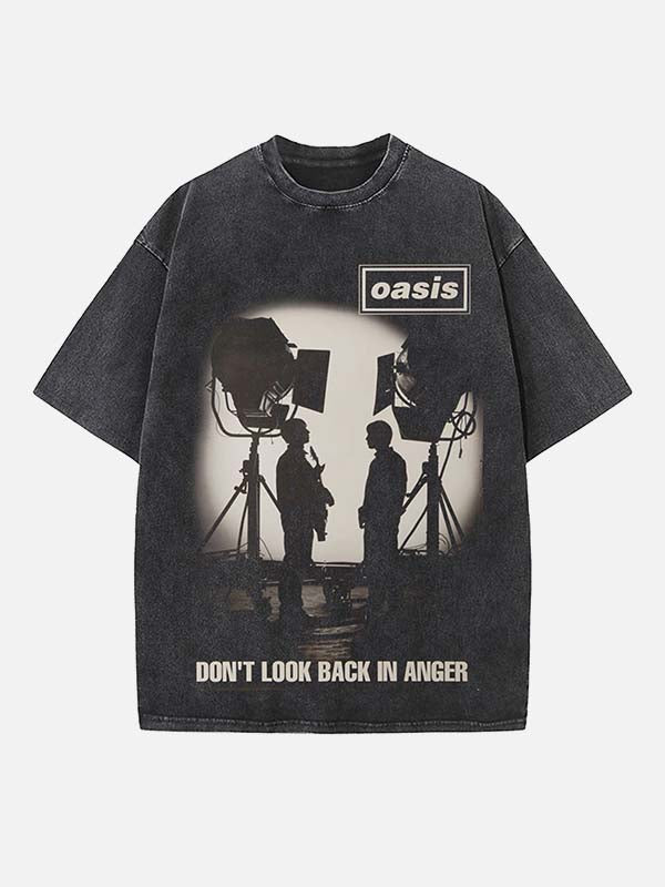 Oasis Print Round Neck T-shirt