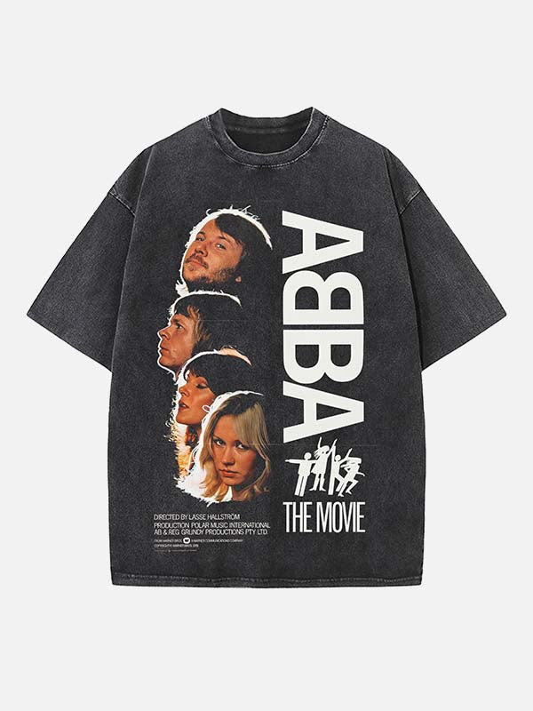 ABBA Print Round Neck T-shirt