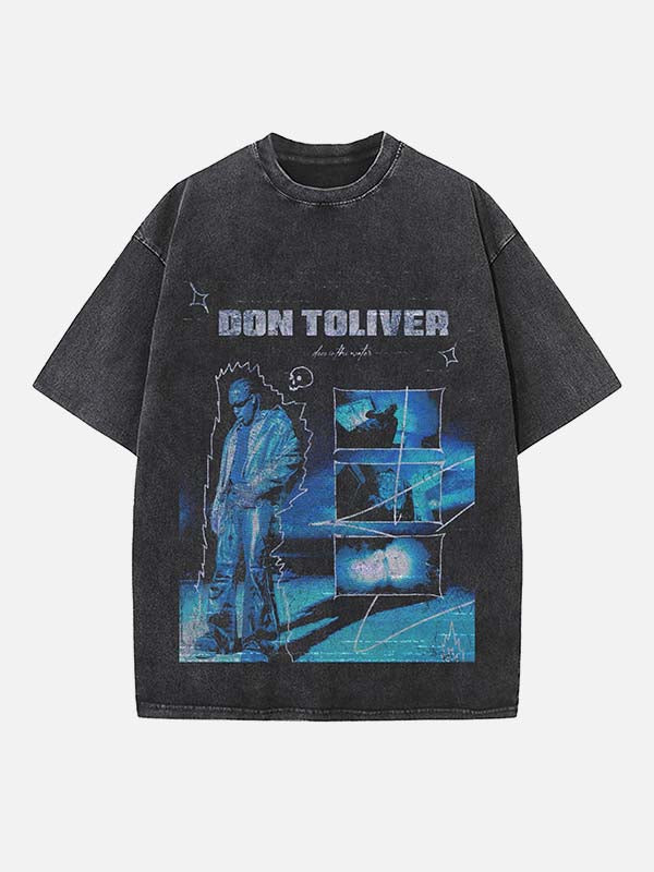Don Toliver Print Round Neck T-shirt