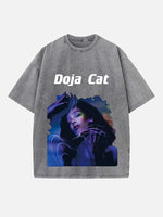 Doja Cat Print Round Neck T-shirt