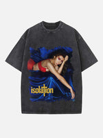 Kali Uchis Print Round Neck T-shirt