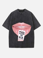 TWICE Print Round Neck T-shirt