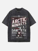 Arctic Monkeys Print Round Neck T-shirt