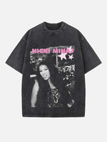 Nicki Minaj Print Round Neck T-shirt