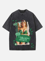 Karol G Print Round Neck T-shirt