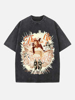 Taylor Swift Print Round Neck T-shirt