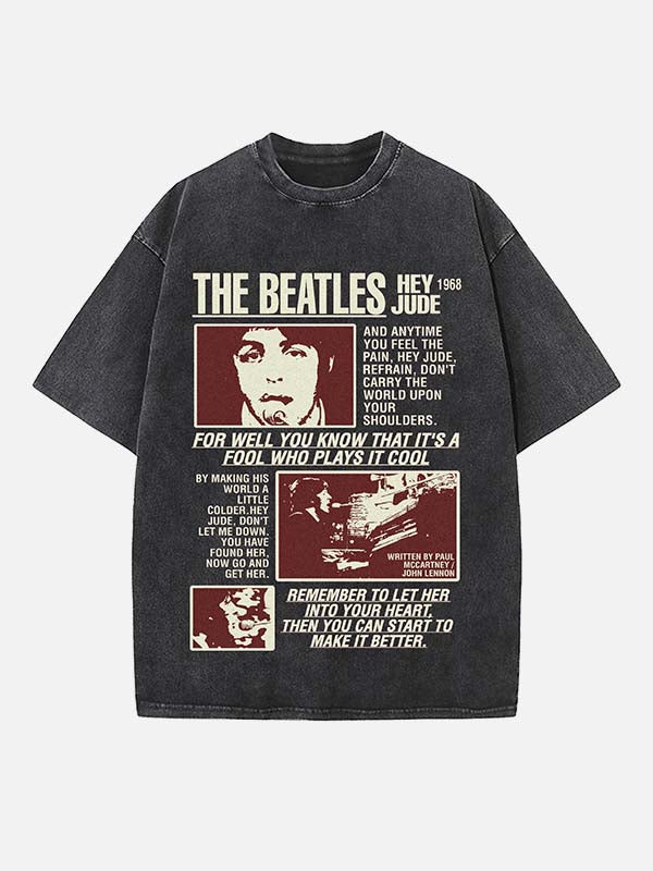 The Beatles Print Round Neck T-shirt