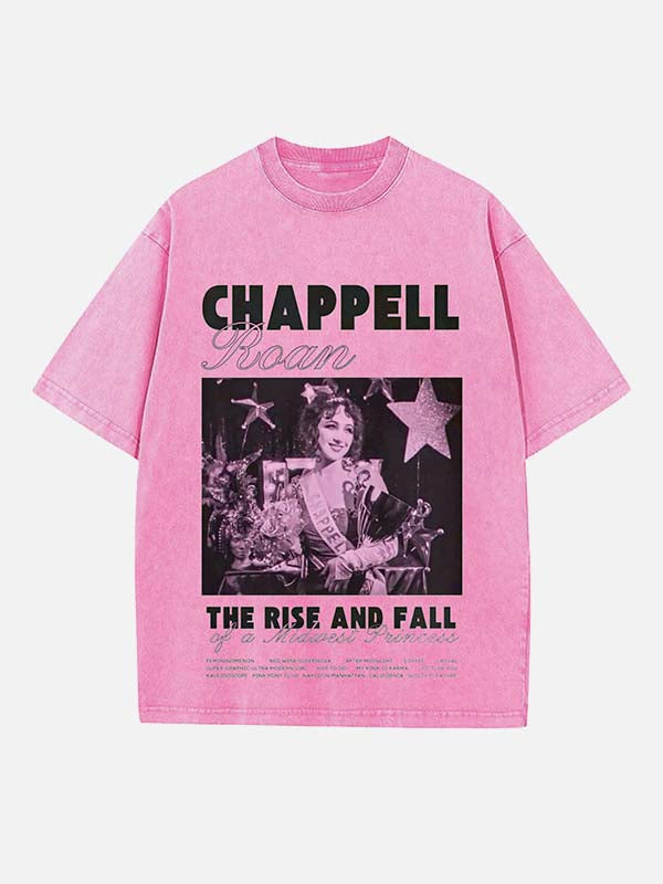 Chappell Roan Print Round Neck T-shirt