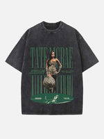 Tate McRae Print Round Neck T-shirt