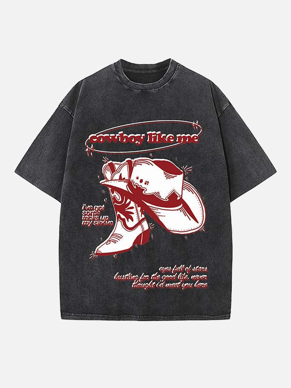 Taylor Swift Print Round Neck T-shirt