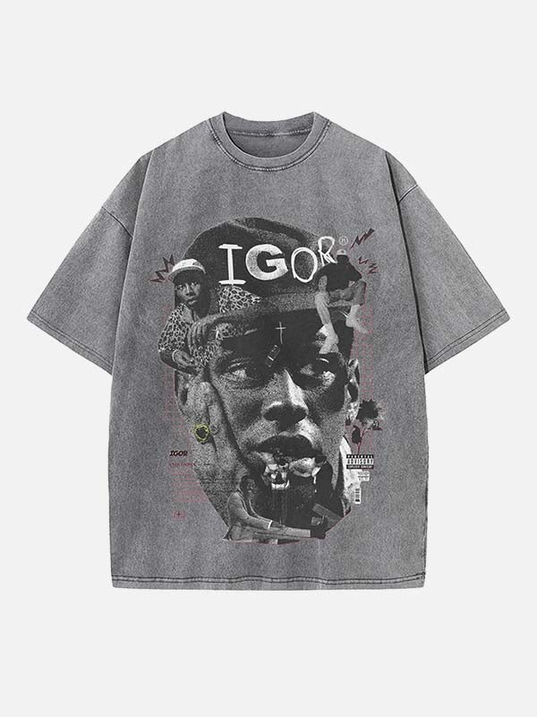 Tyler, The Creator Print Round Neck T-shirt