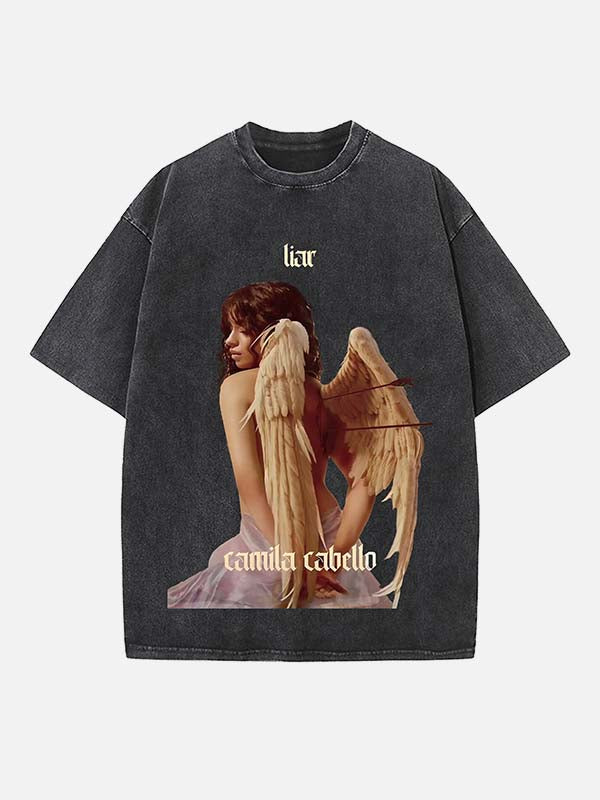 Camila Cabello Print Round Neck T-shirt