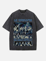 LE SSERAFIM Print Round Neck T-shirt