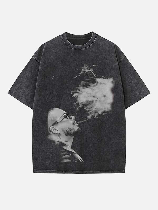 J Balvin Print Round Neck T-shirt