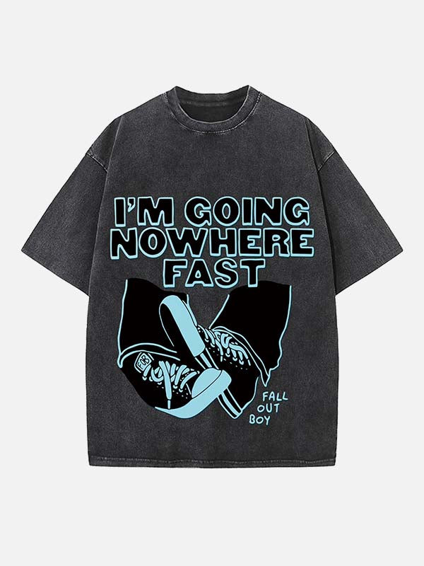 Fall Out Boy Print Round Neck T-shirt