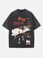 Slipknot Print Round Neck T-shirt
