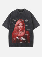 Avril Lavigne Print Round Neck T-shirt