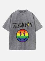 J Balvin Print Round Neck T-shirt