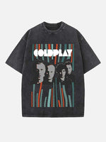 Coldplay Print Round Neck T-shirt