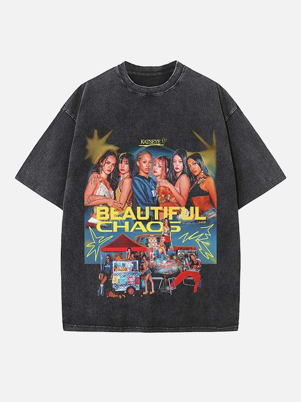 KATSEYE Print Round Neck T-shirt