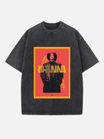 Rihanna Print Round Neck T-shirt