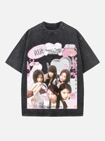 ILLIT Print Round Neck T-shirt