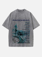 Radiohead Print Round Neck T-shirt