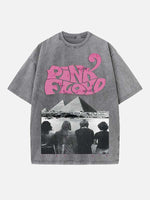 Pink Floyd Print Round Neck T-shirt