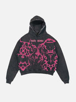 Lady Gaga Print Slant Pockets Hoodie
