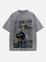 J Balvin Print Round Neck T-shirt