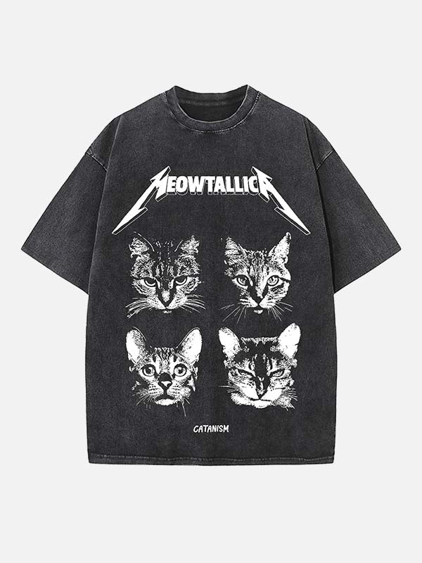 Metallica Print Round Neck T-shirt