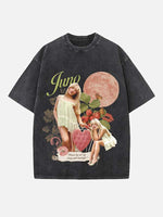 Sabrina Carpenter Print Round Neck T-shirt