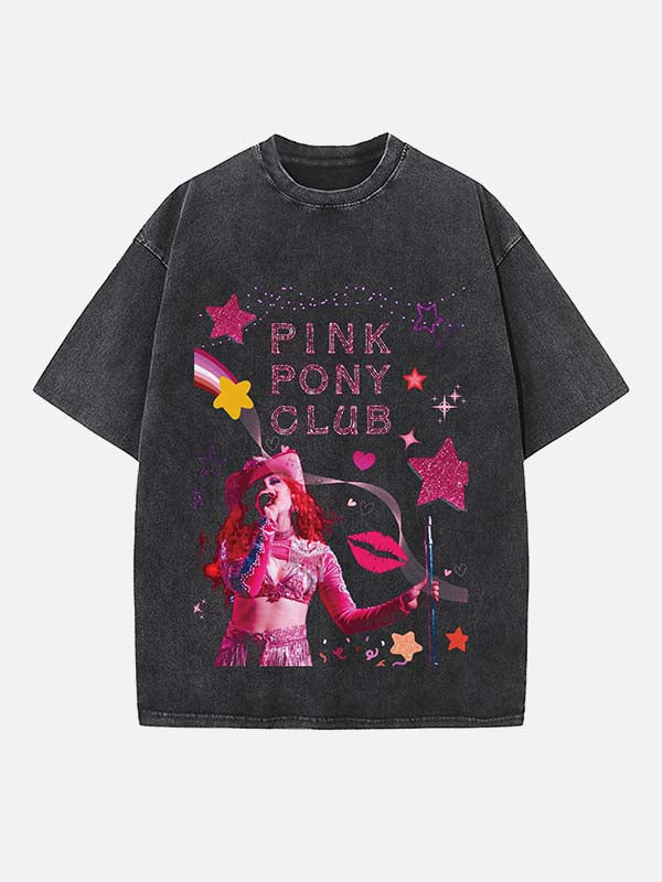 Chappell Roan Print Round Neck T-shirt