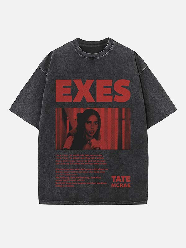 Tate McRae Print Round Neck T-shirt