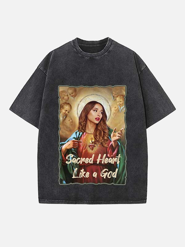 Ariana Grande Print Round Neck T-shirt